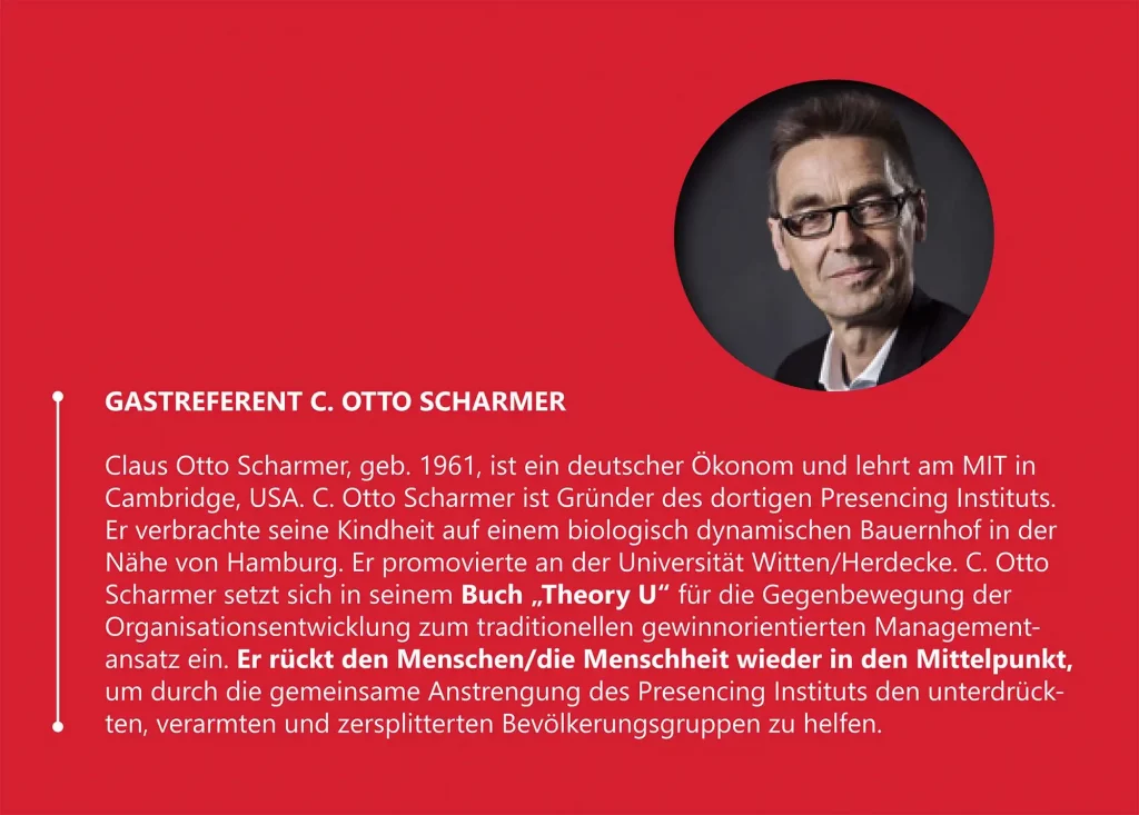 Otto Scharmer - Symposion „Aus der Zukunft führen“